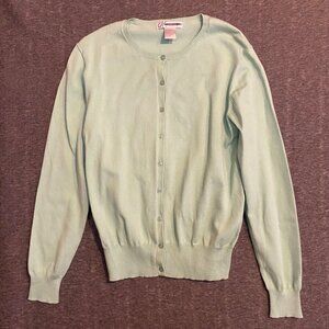 Dressbarn Mint Green Womens‎ Small Button Cardigan Sweater Lightweight Stretch
